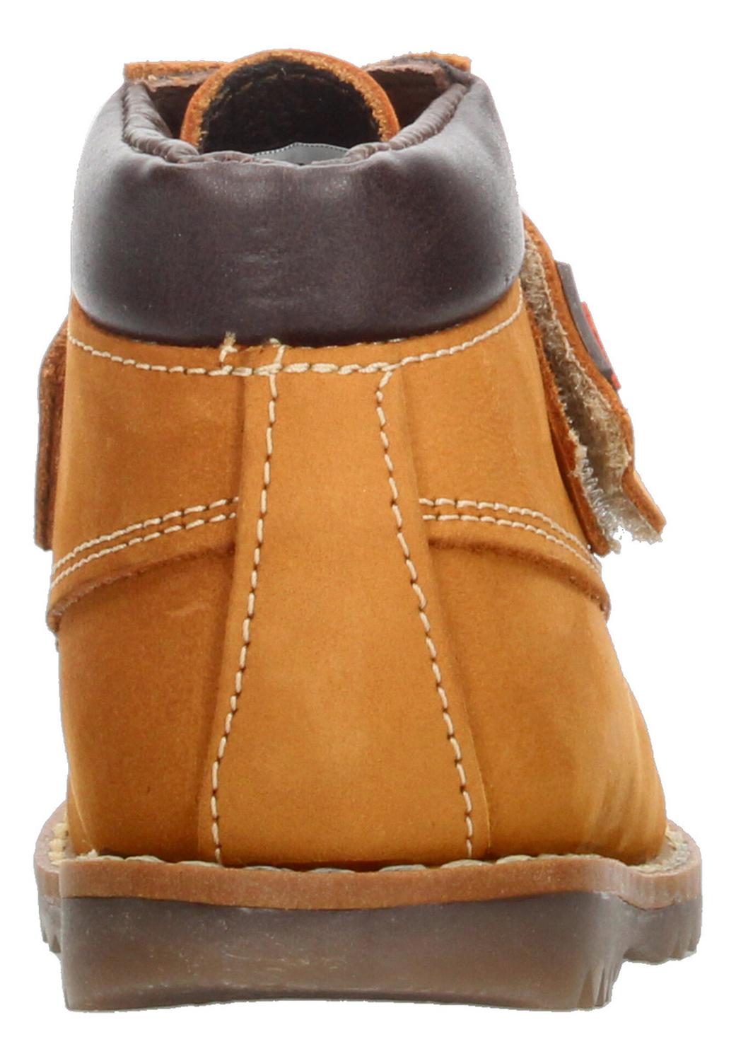 Bota Niño Coqueta Audaz Café Camello Casual Velcro Ajustable, foto 7 de 10