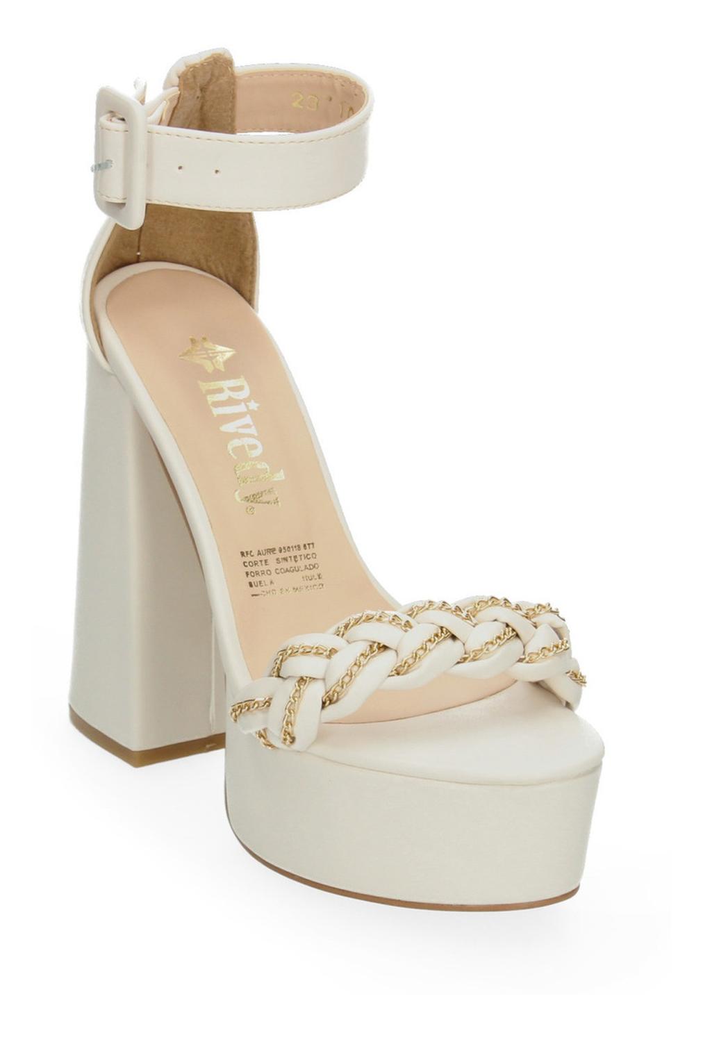 Sandalias Con Plataforma Rivedy Blanco Para Mujer [rve28], foto 6 de 11