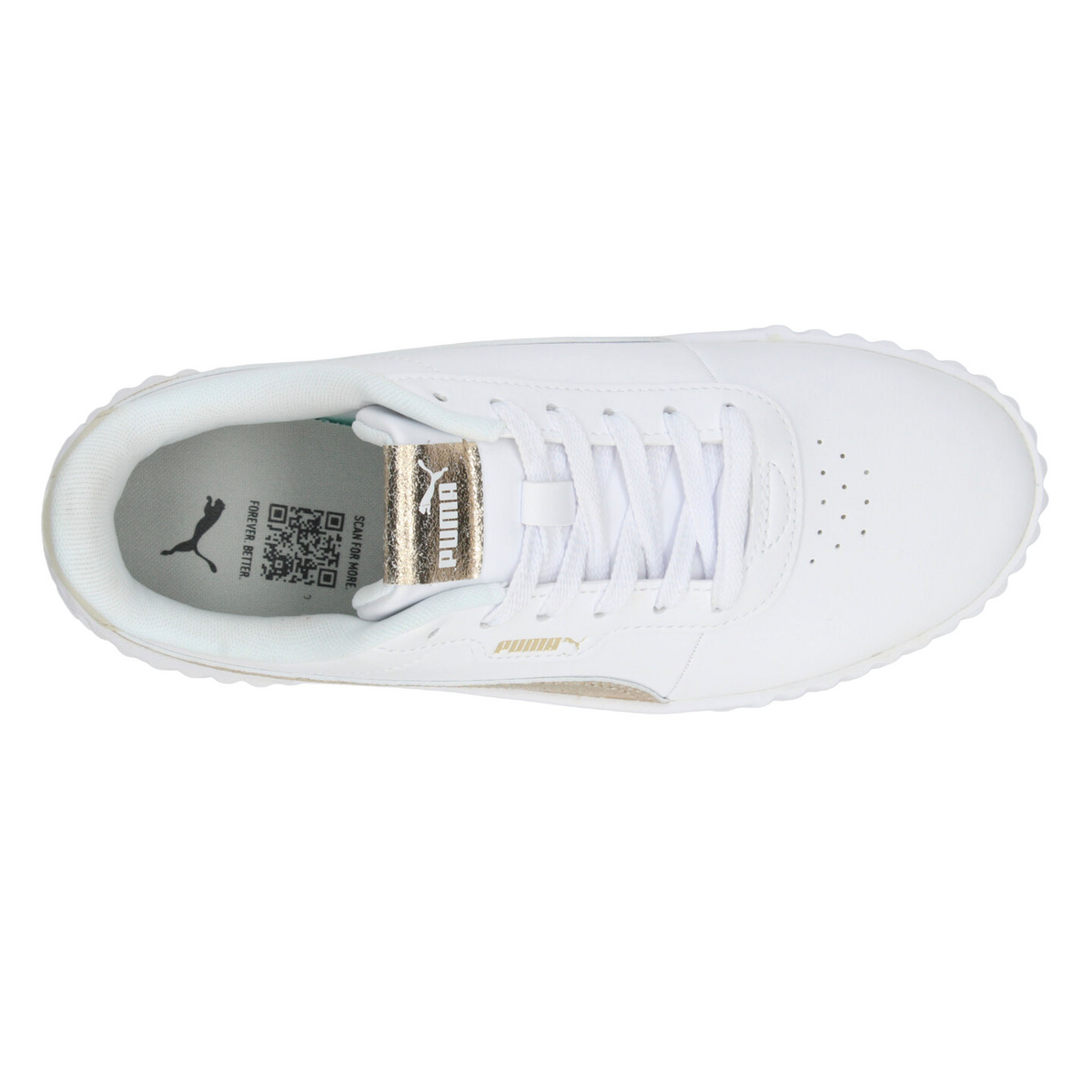 Tenis Puma Carina 3.0 Dama Blanco Dorado Casual Para Mujer, foto 8 de 10