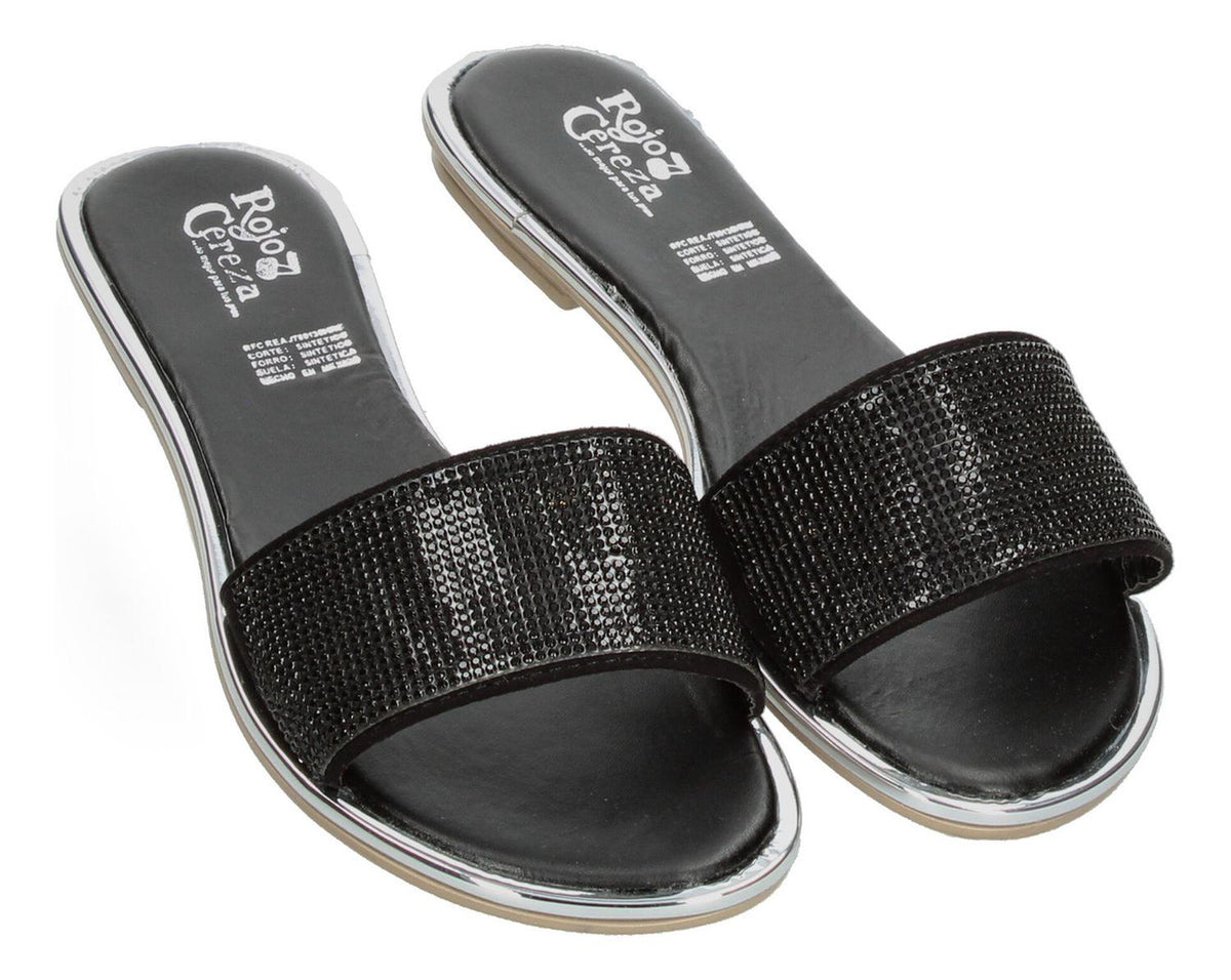 Sandalias Rojo Cereza Negro Para Mujer [rce62], foto 3 de 10