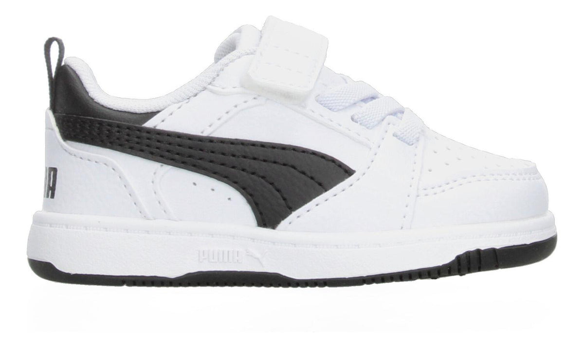 Tenis Puma Rebound V6 Blanco Cintas Elasticas Y Velcro Niño, foto 1 de 7