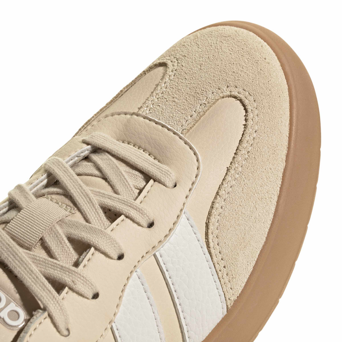 Tenis Adidas Barreda Dama Beige Casual Cintas Gamuza Mujer, foto 5 de 10