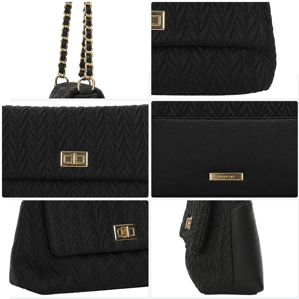 Bolsa Felianna Dama Negro Fiesta Para Mujer, foto 5 de 10