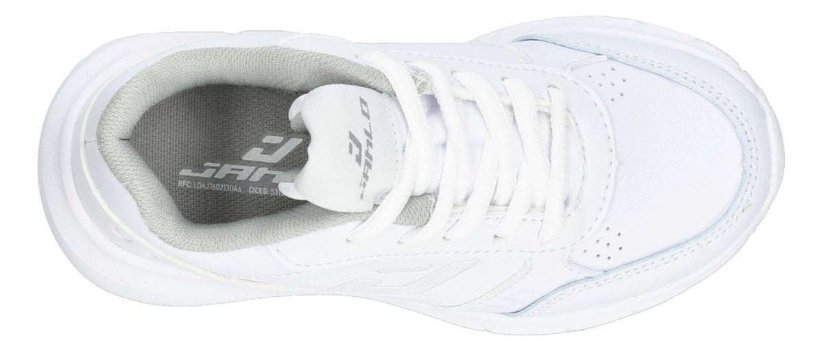Tenis Escolar Janlo Blanco Con Cintas Para Niño T18-22, foto 8 de 10
