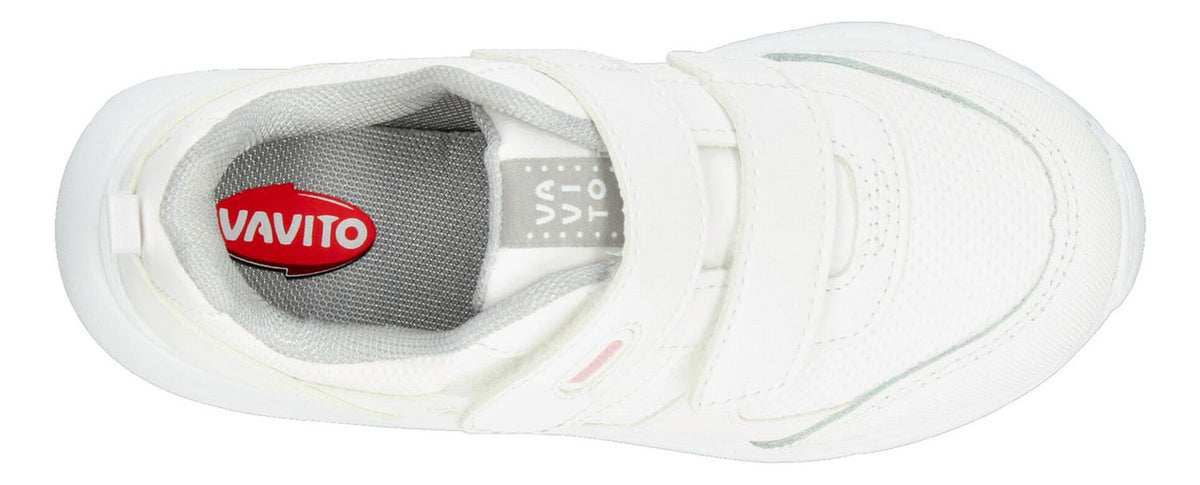 Tenis Escolar Vavito Blanco Doble Velcro Para Niña T18-22, foto 8 de 10
