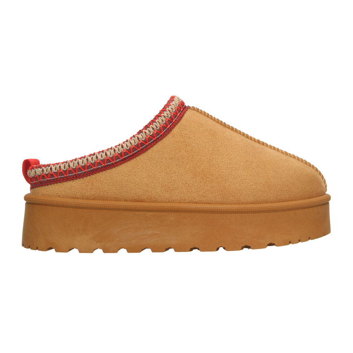 Zapato Perugia Dama Café Zueco Casual Pantufla Plataforma Mujer