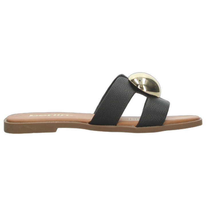 Sandalias Berlin Dama Negro Casual Para Mujer