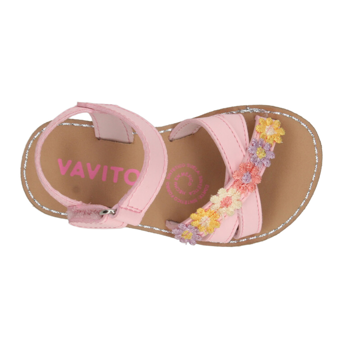 Sandalias Vavito Niña Rosa Casual Infantil T15-18, foto 8 de 10