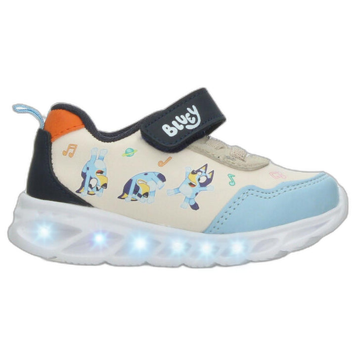Tenis Bluey Niño Beige Azul Casual Infantil T15-18