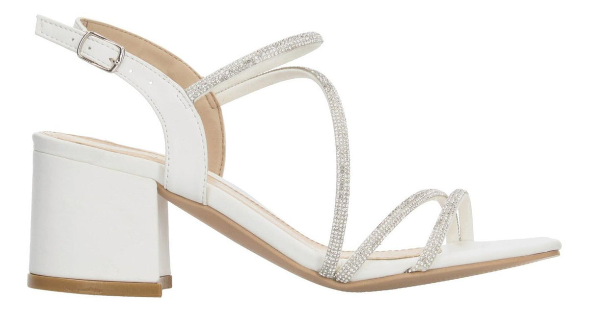 Sandalias De Fiesta Manila Blanco Para Mujer [mla383], foto 4 de 10