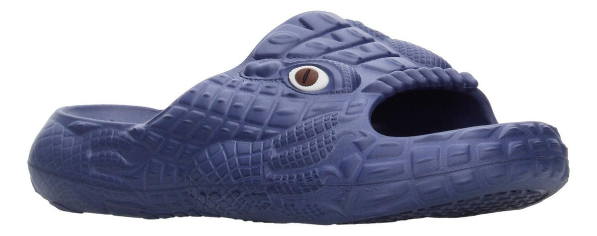 Sandalias De Cocodrilo Azul Marino Para Niño [hul19], foto 2 de 10