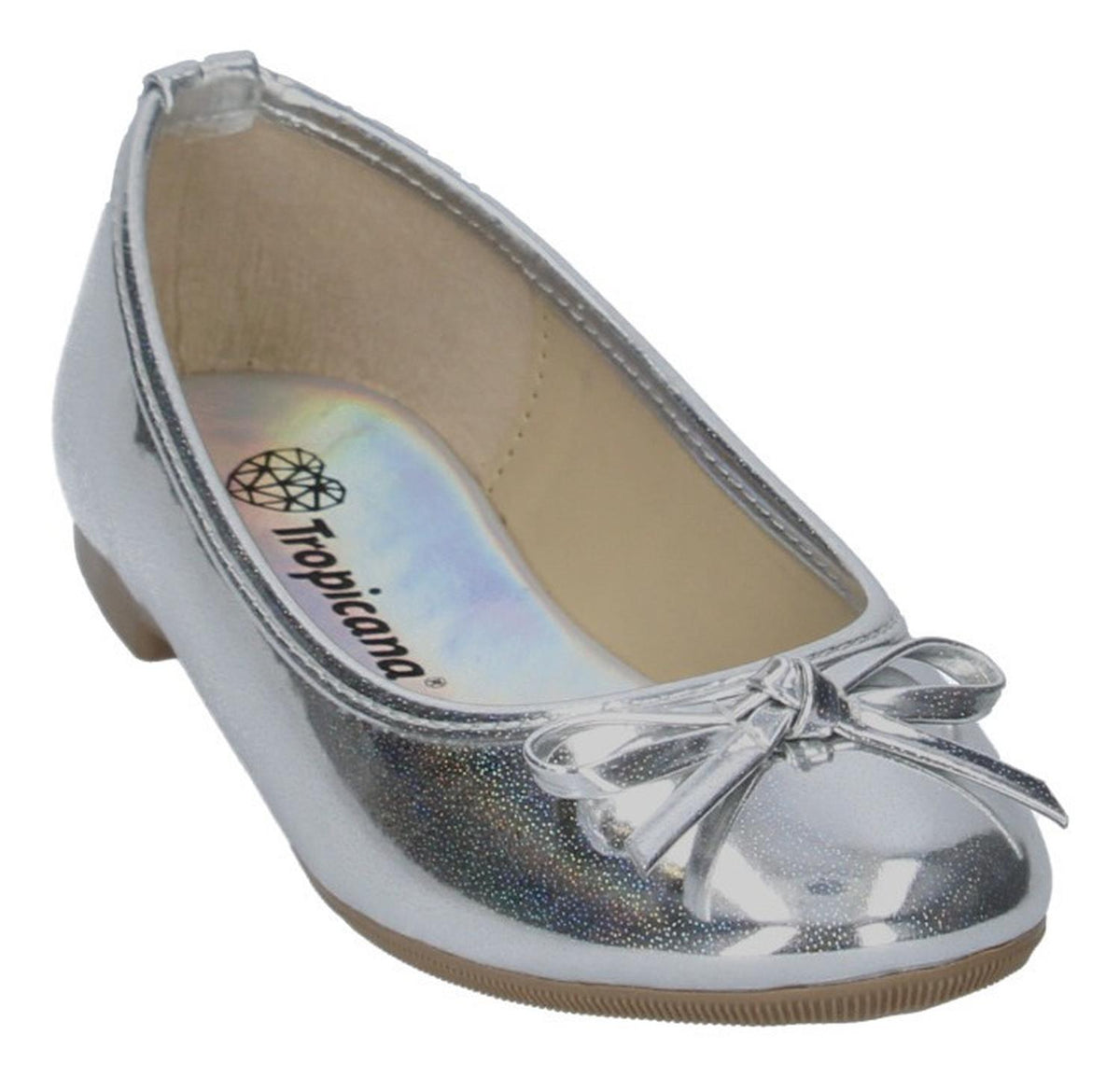 Balerina Flat Tropicana Para Niña 97001 Plata [tro952], foto 3 de 6