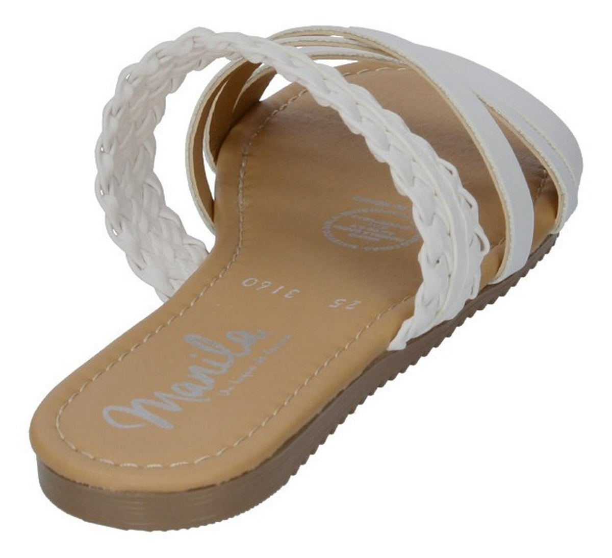 Sandalias Manila Para Mujer 3160 Blanco [mla278], foto 4 de 6