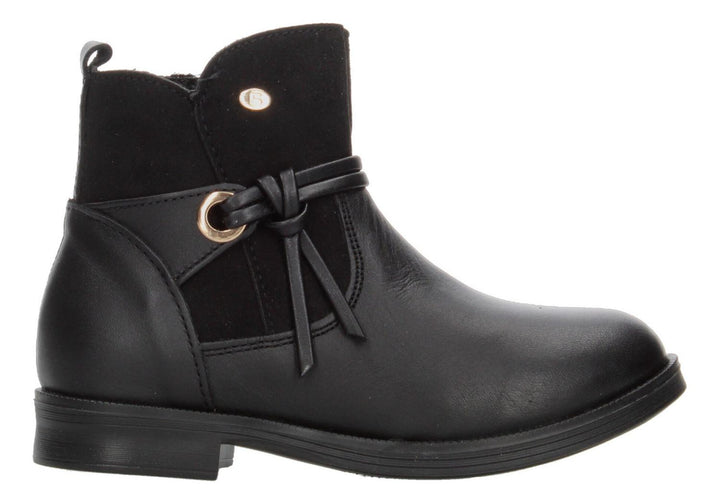 Bota Coqueta Negro Para Niña [cta981]