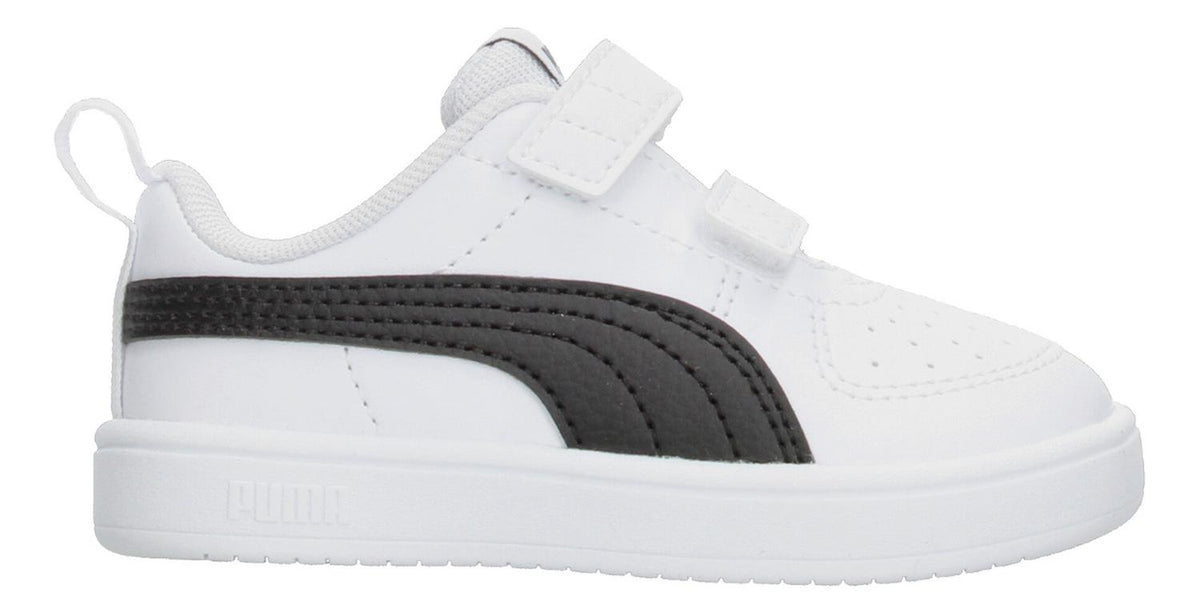 Tenis Para Niño Junior Puma Rickie V Originales Infantil Cómodo Casual Color Blanco Y Negro Deportiv, foto 10 de 10