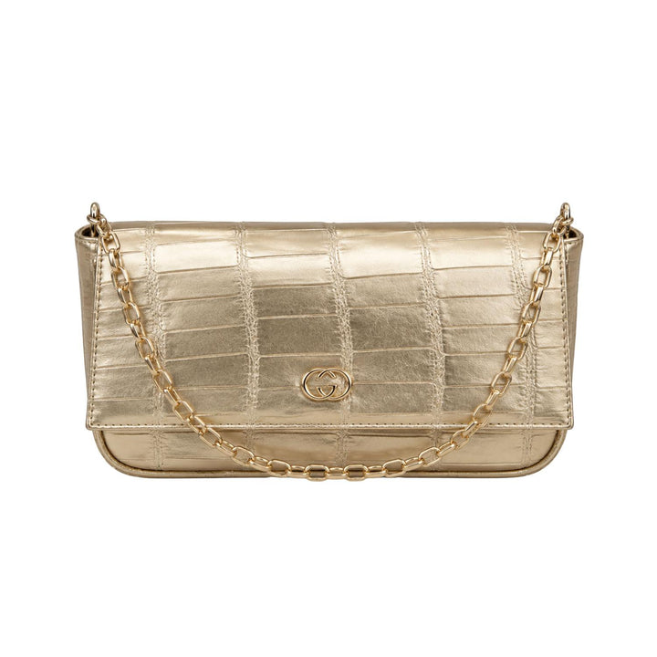 Bolsa de Fiesta Ferretina Dama Dorada Fiesta Para Mujer