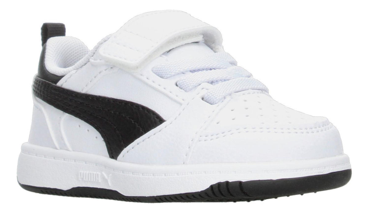 Tenis Puma Rebound V6 Blanco Cintas Elasticas Y Velcro Niño, foto 2 de 7