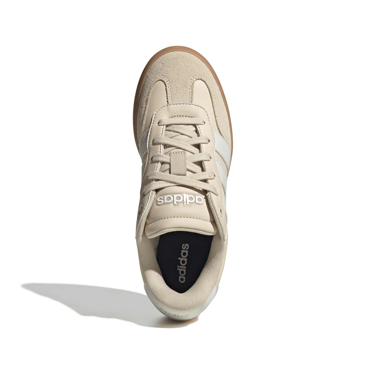 Tenis Adidas Barreda Dama Beige Casual Cintas Gamuza Mujer, foto 7 de 10