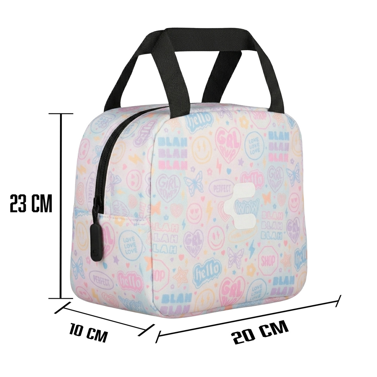 Mochila Charly Pastel Pop Niña Blanco Escolar Lonchera Infantil, foto 6 de 10