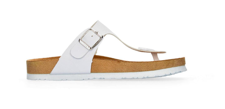Sandalia Caray Crown Dama Blanco Casual Flip Flop Mujer