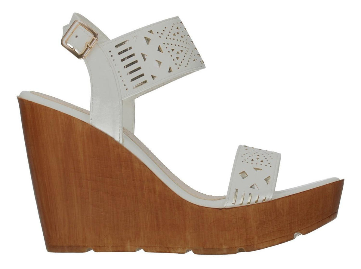 Sandalias Manila Para Mujer B1012 Blanco [mla293], foto 1 de 6