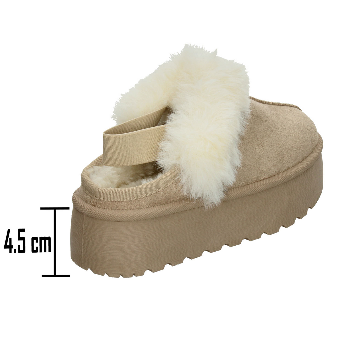 Zapato Berlin Dama Beige Peluche Para Mujer, foto 3 de 10