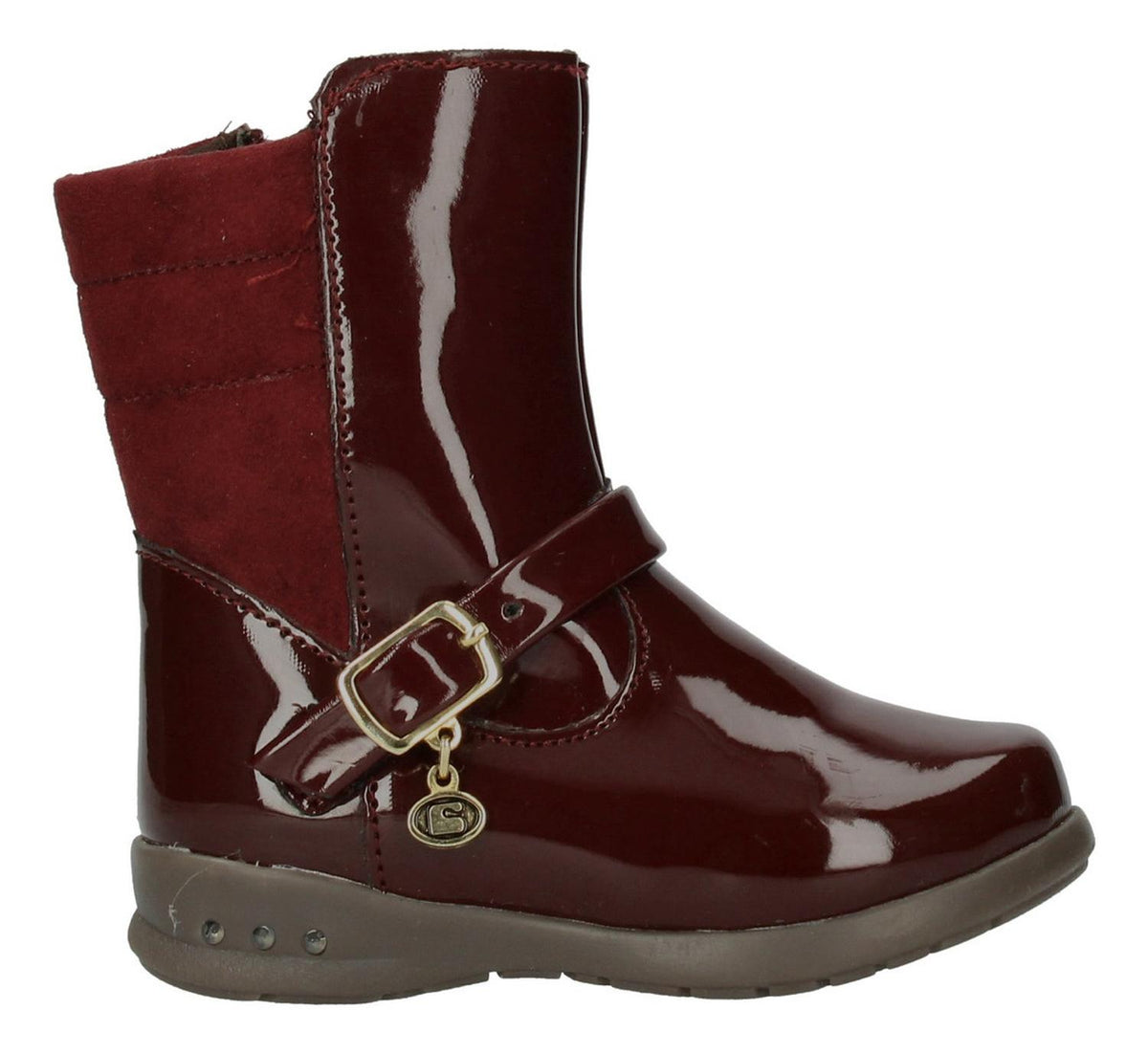 Bota Coqueta Para Niña 94600-u Vino [cta866], foto 1 de 6