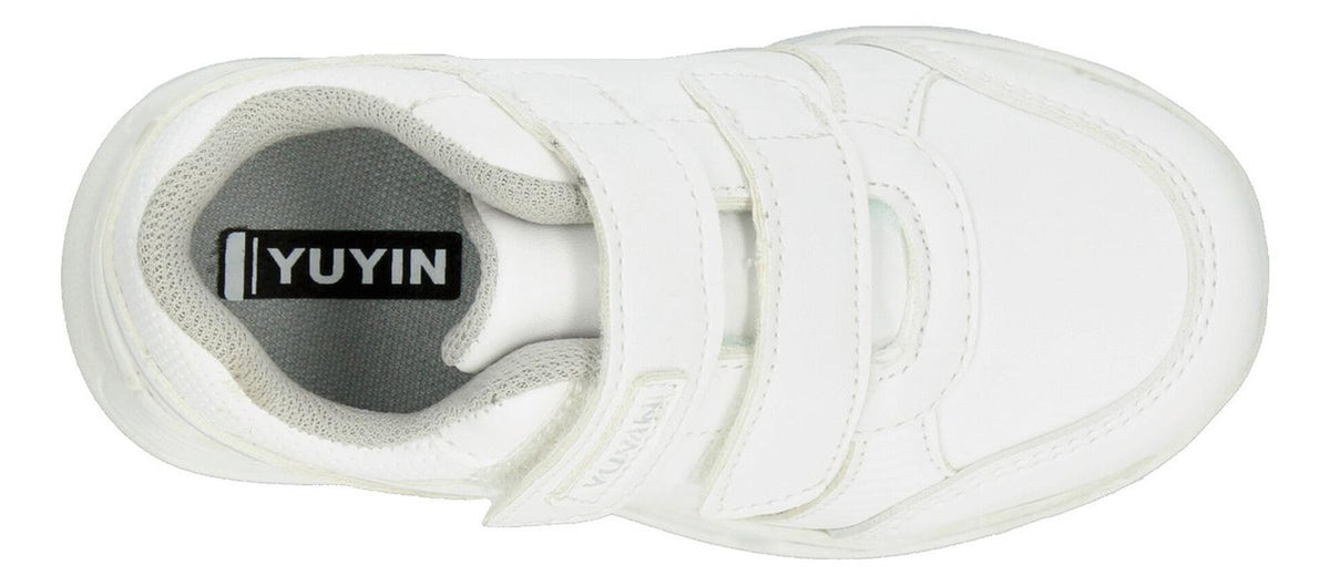 Tenis Escolar Yuyin Blanco Para Niño T15-18 [yuy519], foto 8 de 10