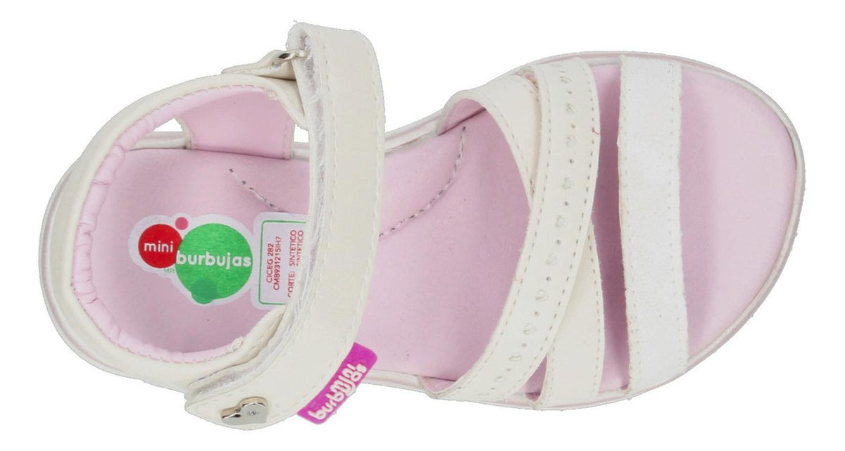 Sandalias Mini Burbujas Para Niña 14-201-s70 Blanco [mnb230], foto 8 de 10