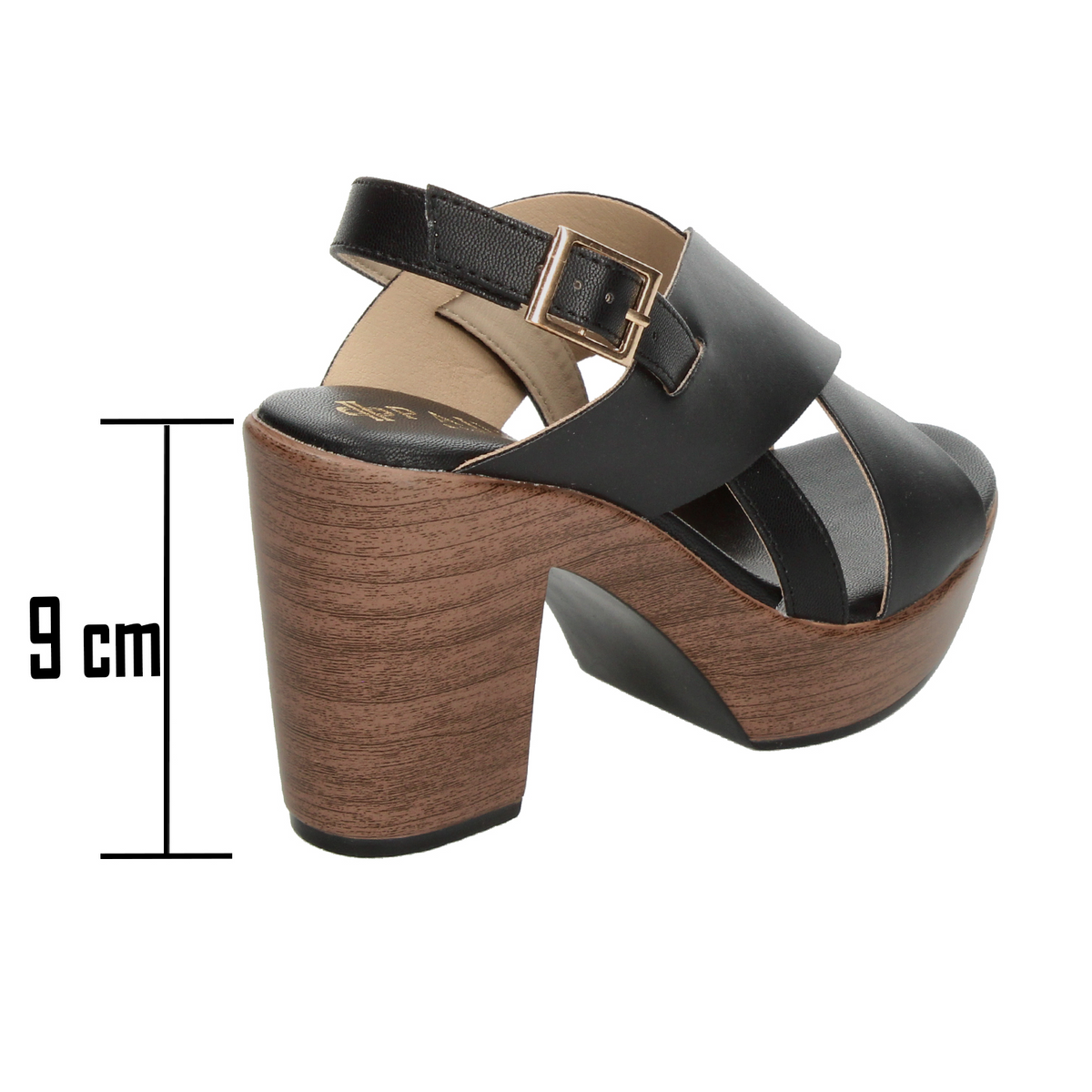 Sandalias Paulie Negro para Mujer [PLE205], foto 3 de 10