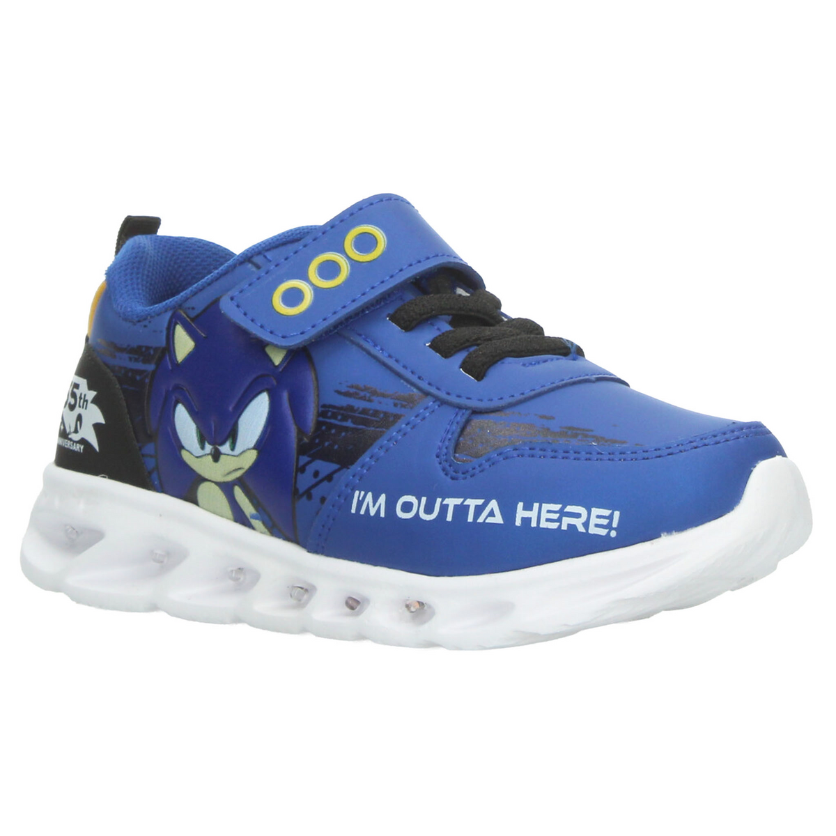 Tenis Sonic Niño Azul Deportivo Luz Led Infantil T18-22, foto 2 de 10