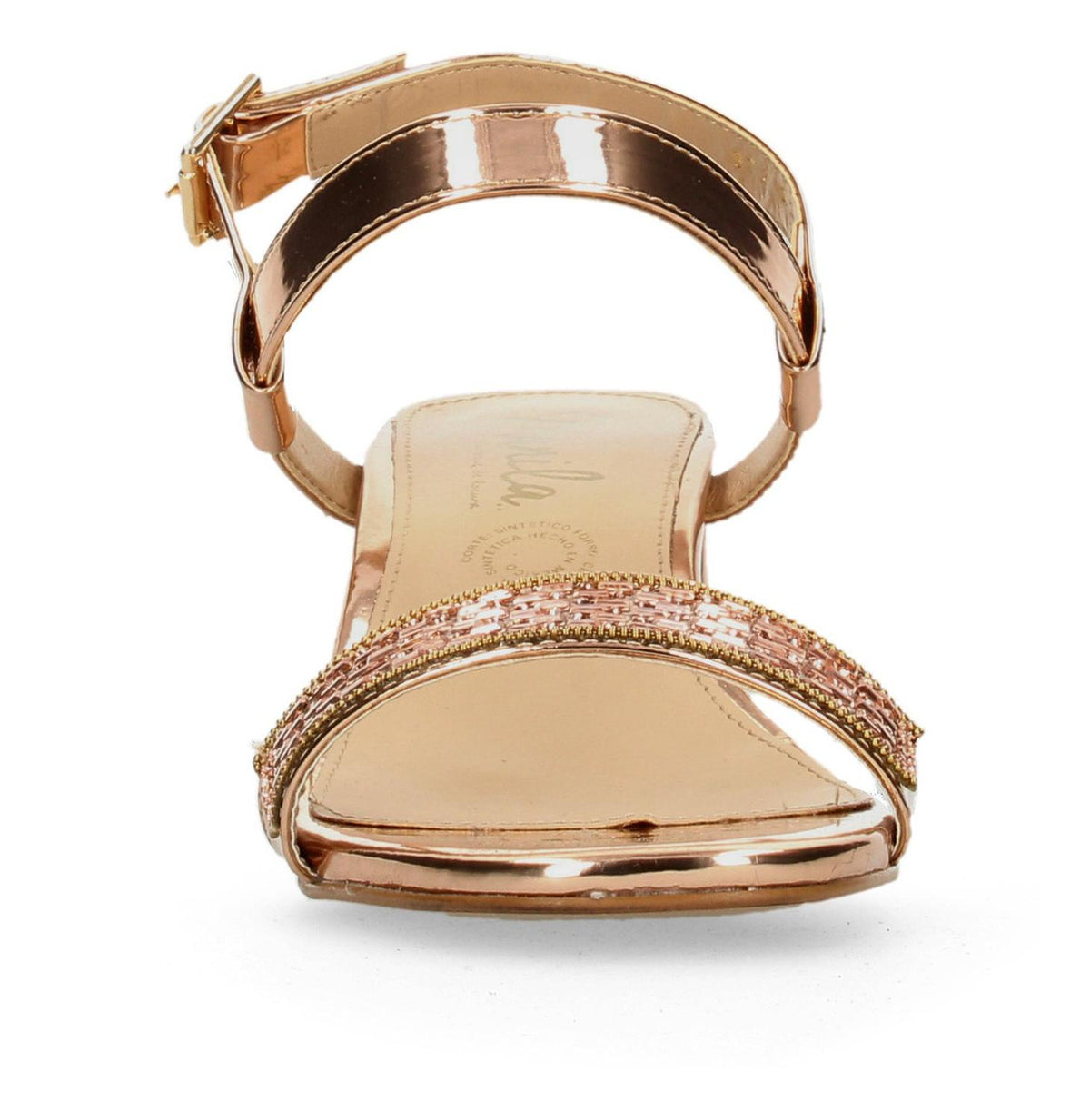 Sandalias De Fiesta Manila Para Mujer 972 Dorado [mla323], foto 6 de 10