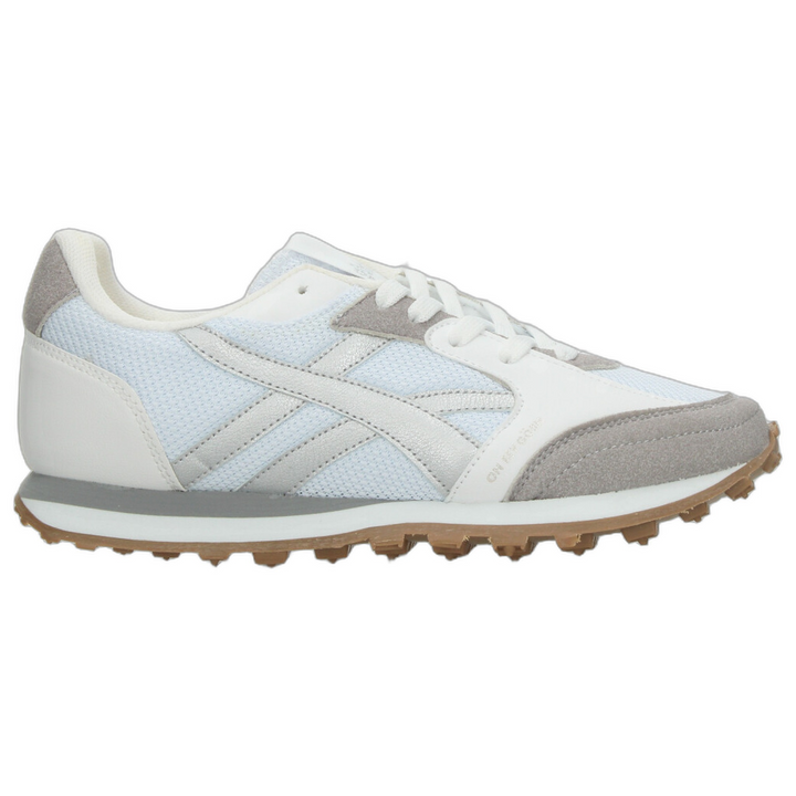 Tenis Gosh Dama Blanco Plateado Casual Para Mujer