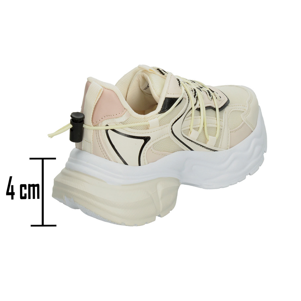 Tenis Ten Colors Dama Beige Casual Plataforma Para Mujer, foto 3 de 10