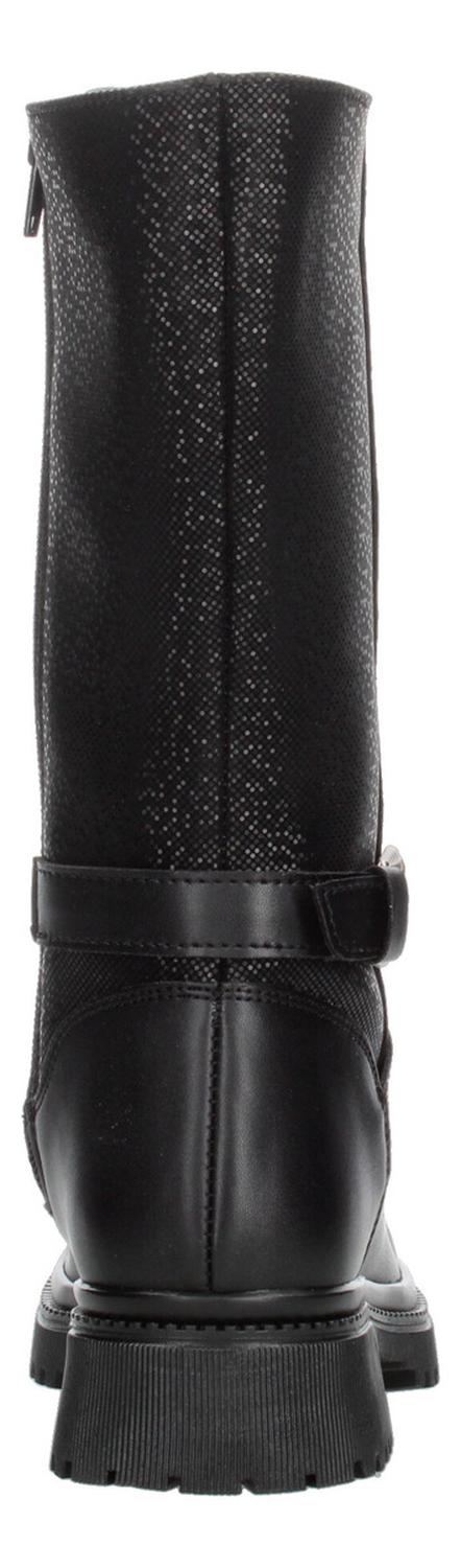 Botas Mujer Jr. Yuyin Tubo Negro Plataforma 3 Cm Para Niña, foto 7 de 10