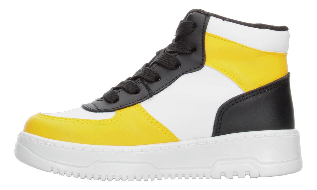 Tenis Niño Pokemón Amarillo Detalles Negro Toddler Casual Streetwear Tipo Bota Cintas Ajustables, foto 5 de 10