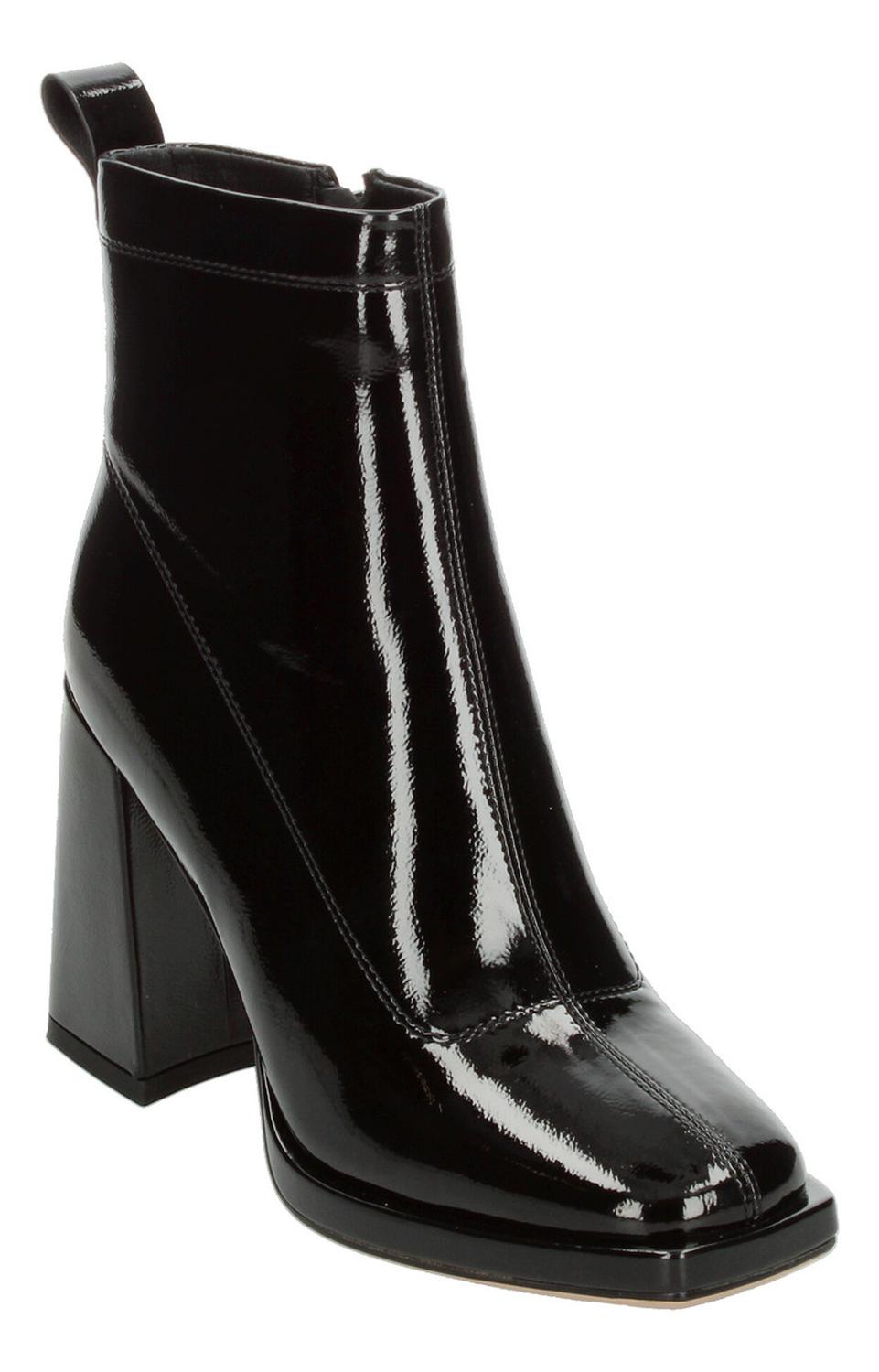 Botín Bota Mujer Efe Negro Tacón 9.5 Cm Cuadrado Casual, foto 4 de 10