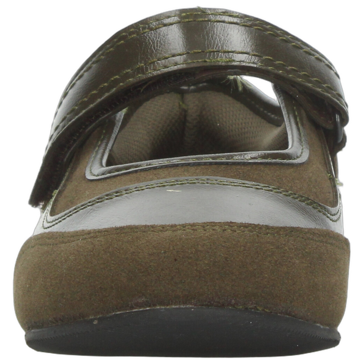 Flats Paulina Dama Verde Oliva Casual Mary Jane Mujer, foto 6 de 10