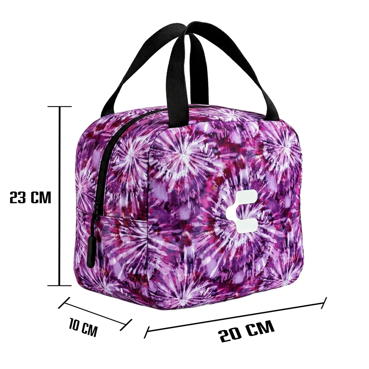 Mochila Charly Tie-Dye Niña Morada Escolar Lonchera Infantil, foto 7 de 10