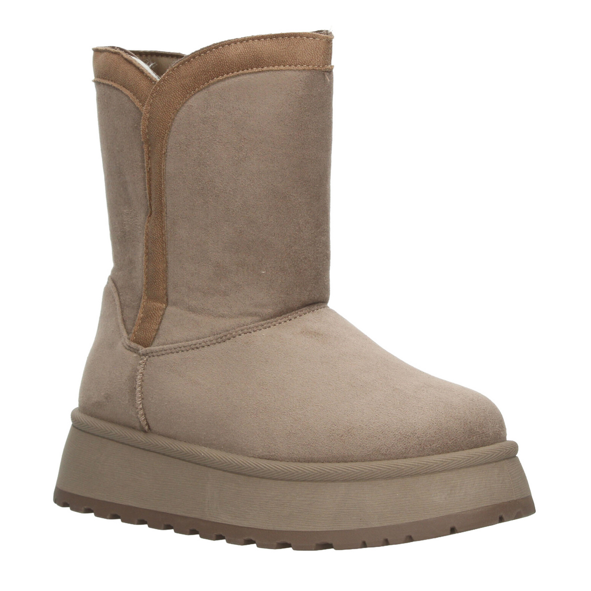 Bota Berlin Dama Latte Casual Peluche Cómoda Mujer, foto 2 de 10
