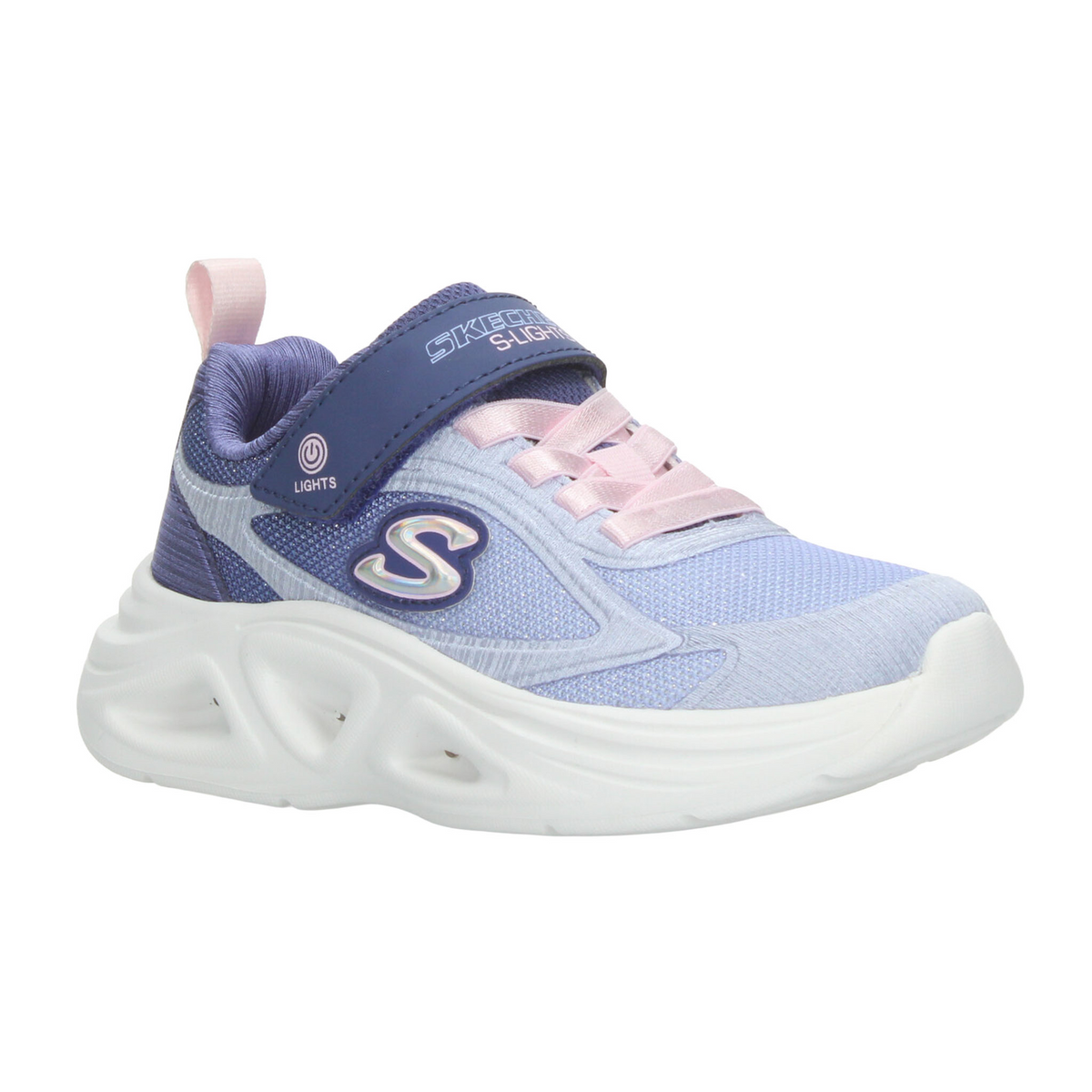 Tenis Skechers Sola Glow 2.0 Niña Lavanda Casual Led Infantil T17-22, foto 2 de 10