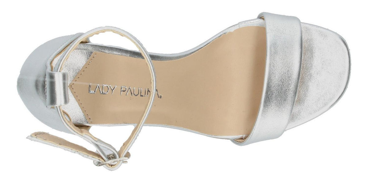 Sandalias De Fiesta Paulina Para Mujer 22615 Plateado [pau86, foto 8 de 10
