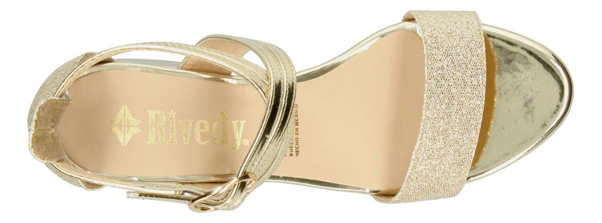 Sandalias Rivedy Dorado Para Mujer [rve51], foto 1 de 3