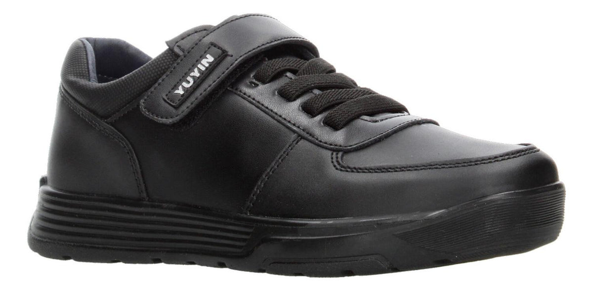Zapato Escolar Yuyin Con Velcro Color Negro Niño T22-26, foto 2 de 10
