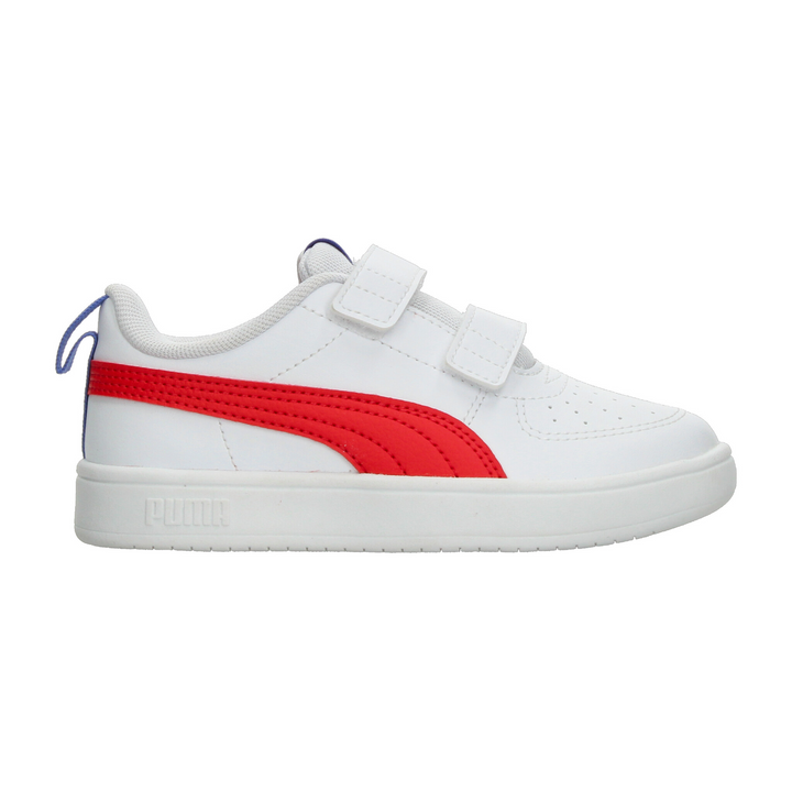 Tenis Puma Rickie V PS Niño Blanco Casual Deportivos Escolares Cinta Adherente Infantil T16-22