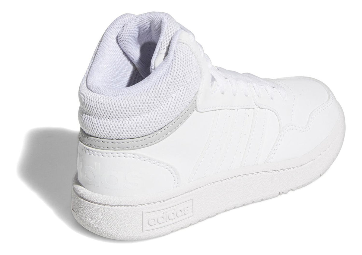 Tenis adidas Hoops 3.0 Tipo Bota Blanco Para Niño, foto 4 de 8