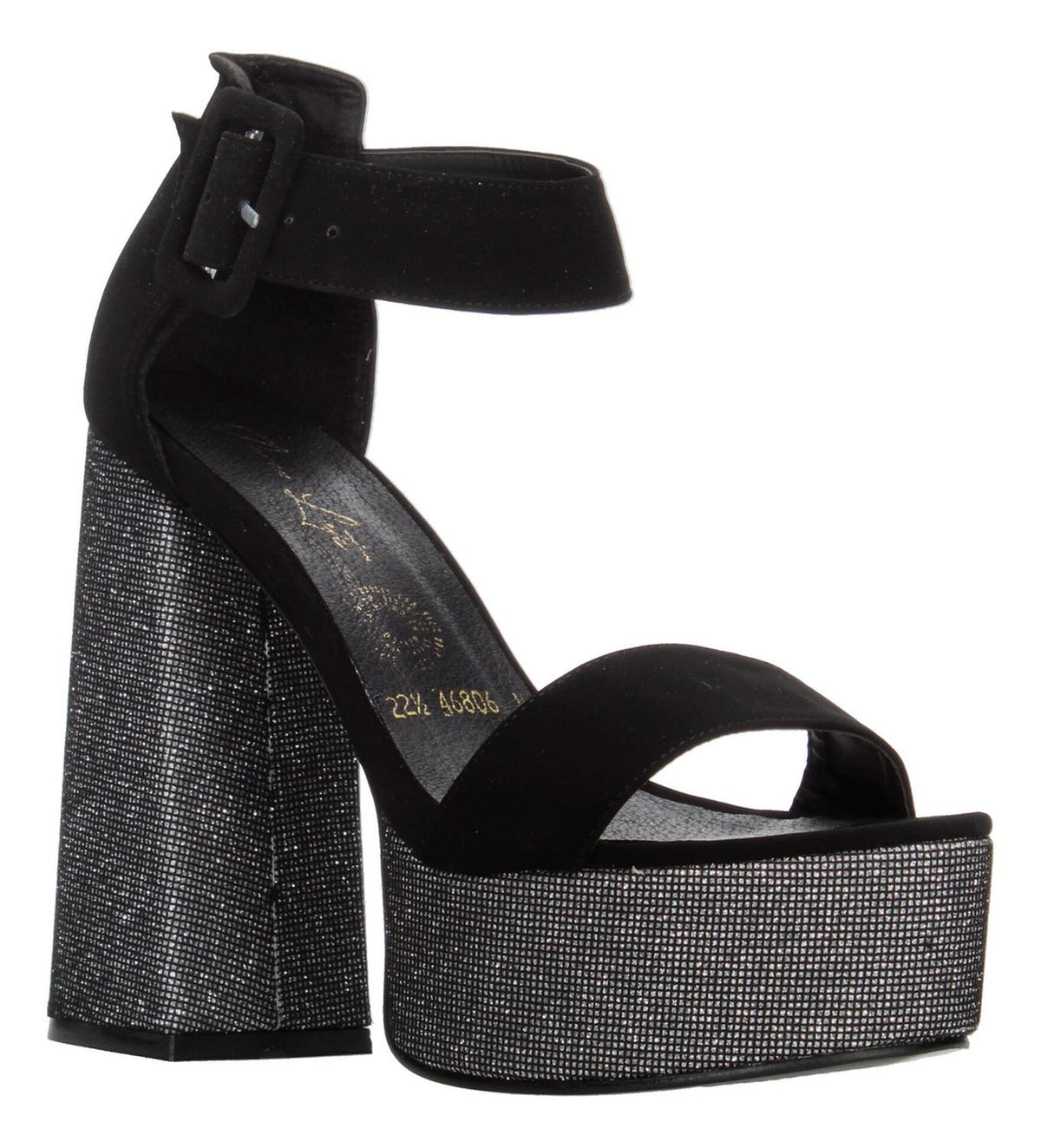 Sandalias De Fiesta Perez Lete Negro Para Mujer [plt351], foto 3 de 9