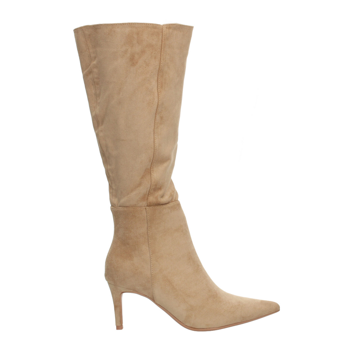 Bota Perugia Dama Beige Casual Larga Slouchy Tacón Mujer, foto 10 de 10