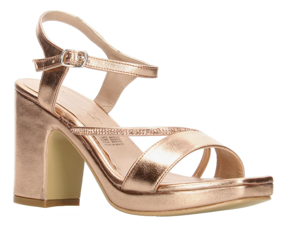 Sandalias De Fiesta Perez Lete Rose Gold Para Mujer [plt348], foto 2 de 9