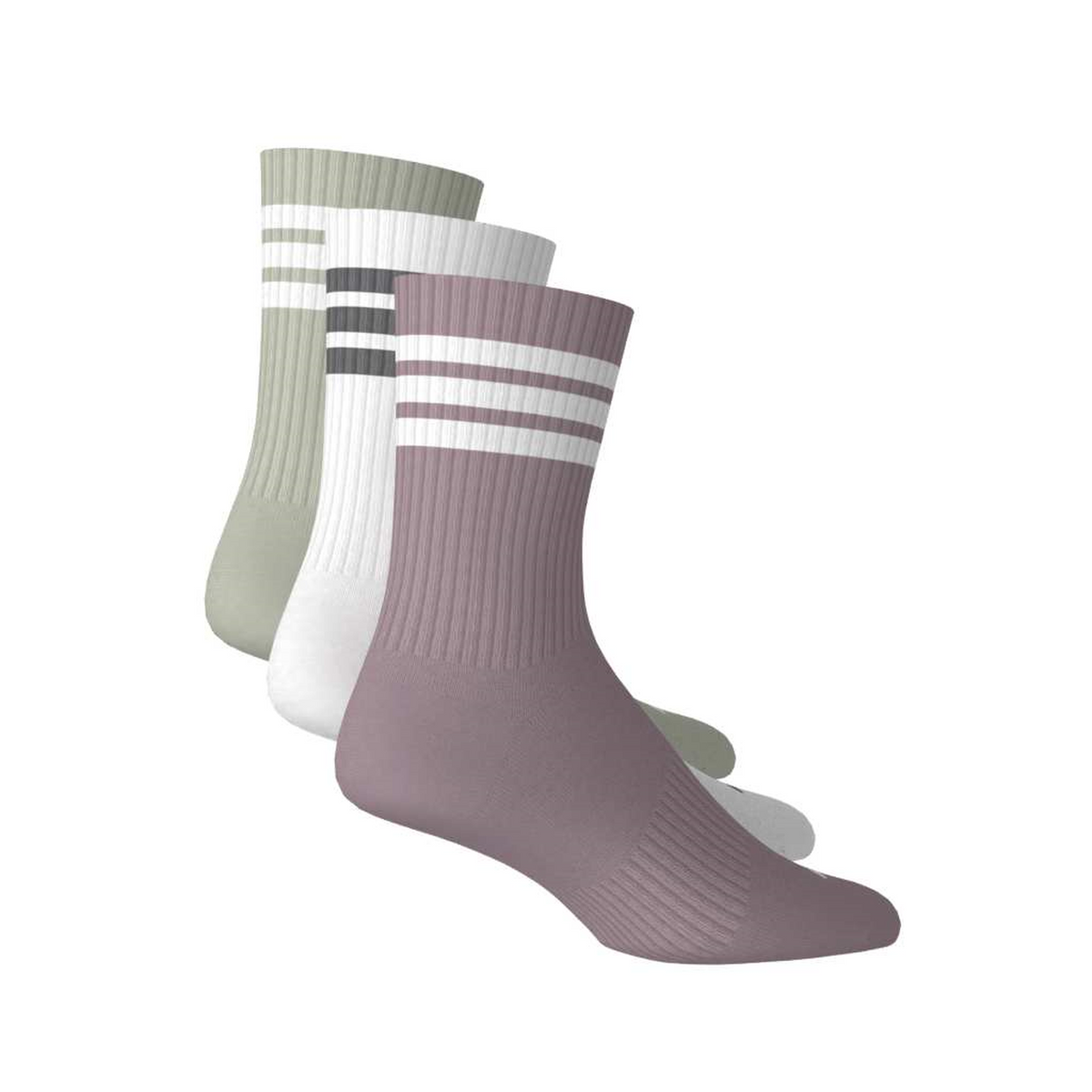 Calcetas Adidas Dama Multicolor 3 Pares Acolchados Largos Mujer, foto 6 de 10